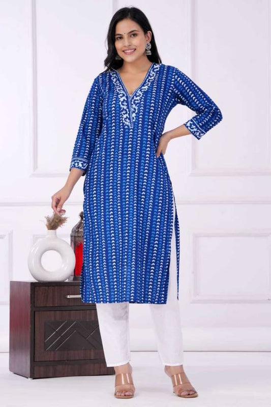 Procion Printed Rayon Kurta and Pant Set